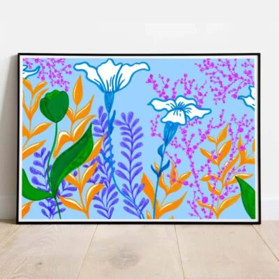 Poster "Colored Flowers"