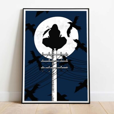 Poster Ninja dans cadre noir