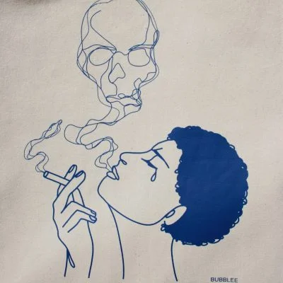 Tote bag "Smoking Kills" – Image 2