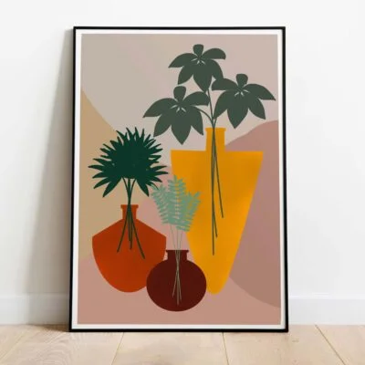 poster Interior Plants dans cadre noir