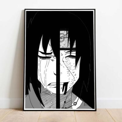 Poster Sasuke itachi dans cadre noir