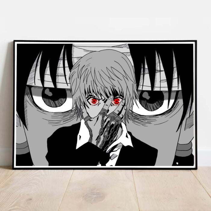 poster Kurapika dans cadre noir