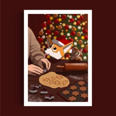 Illustration Christmas Cooking