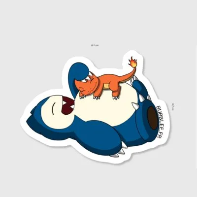 Sticker "ronflex" avec dimensions