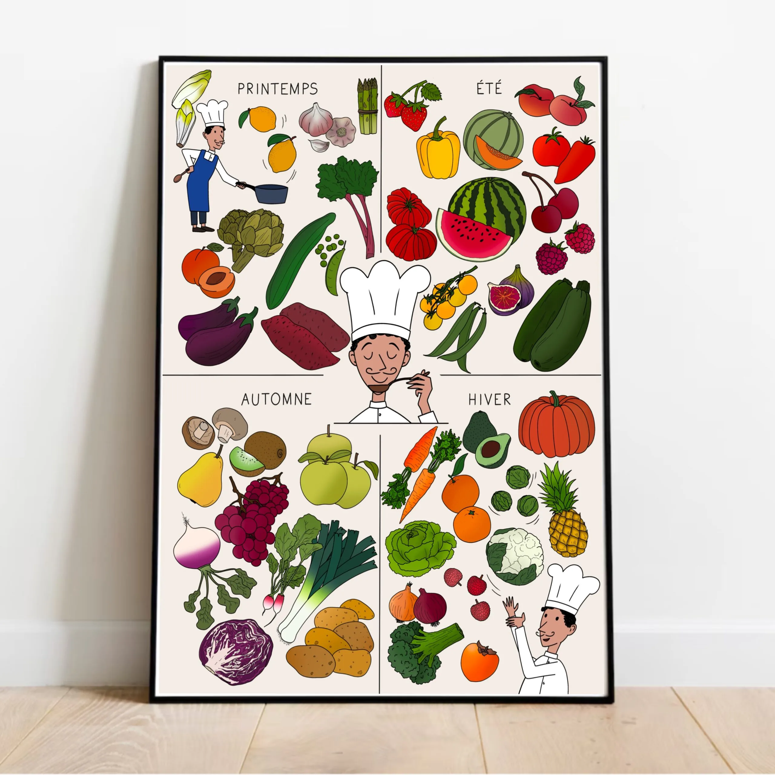 Poster "Légumes de saison"