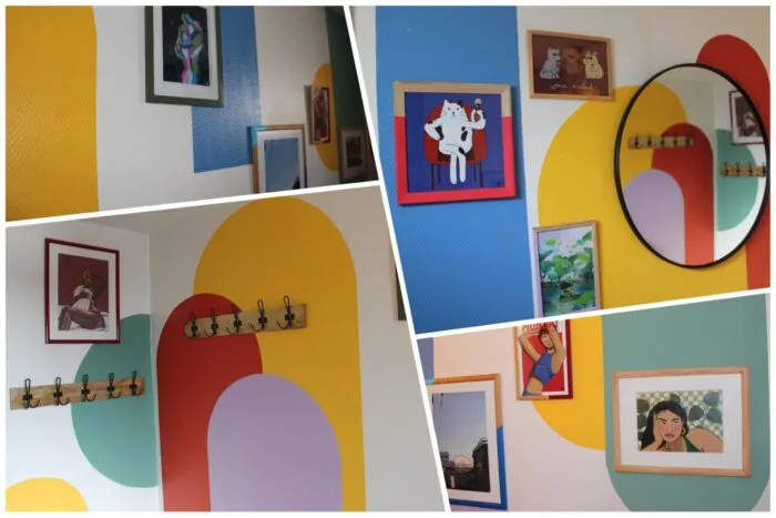 Création d'une entrée haute en couleur avec ajout d'affiches Bubblee.