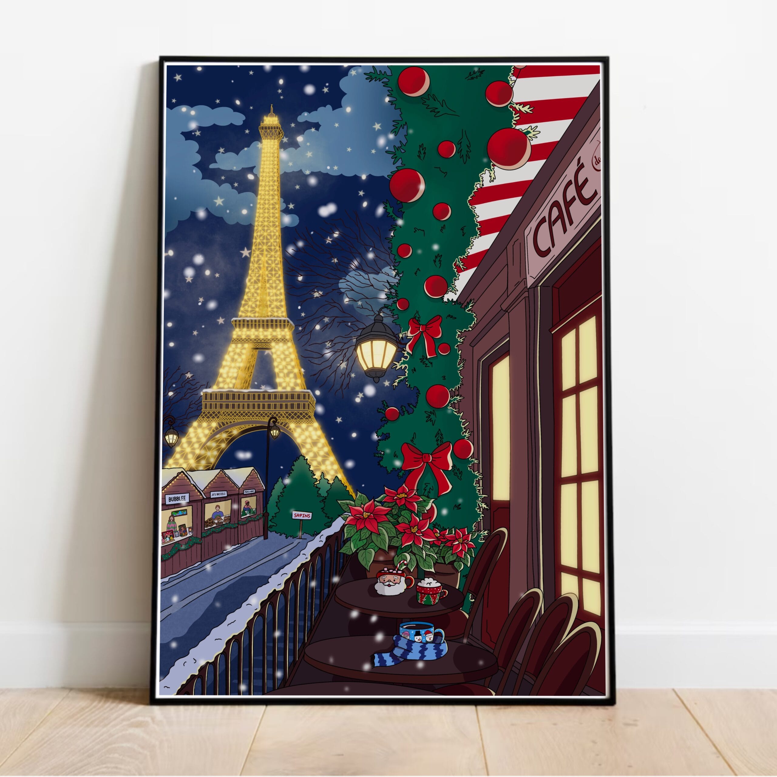 Poster "Paris Sous La Neige"