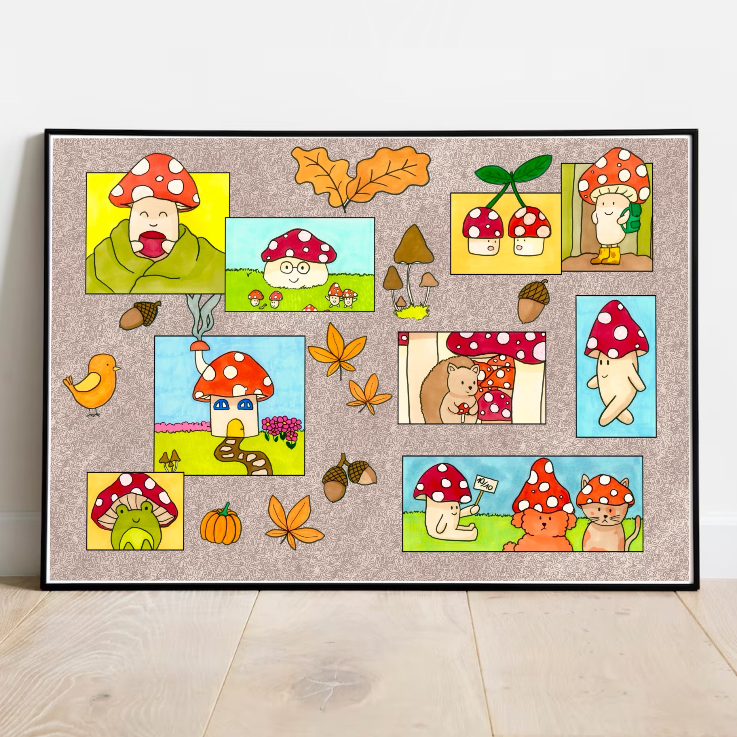 Poster "Mushroom World"