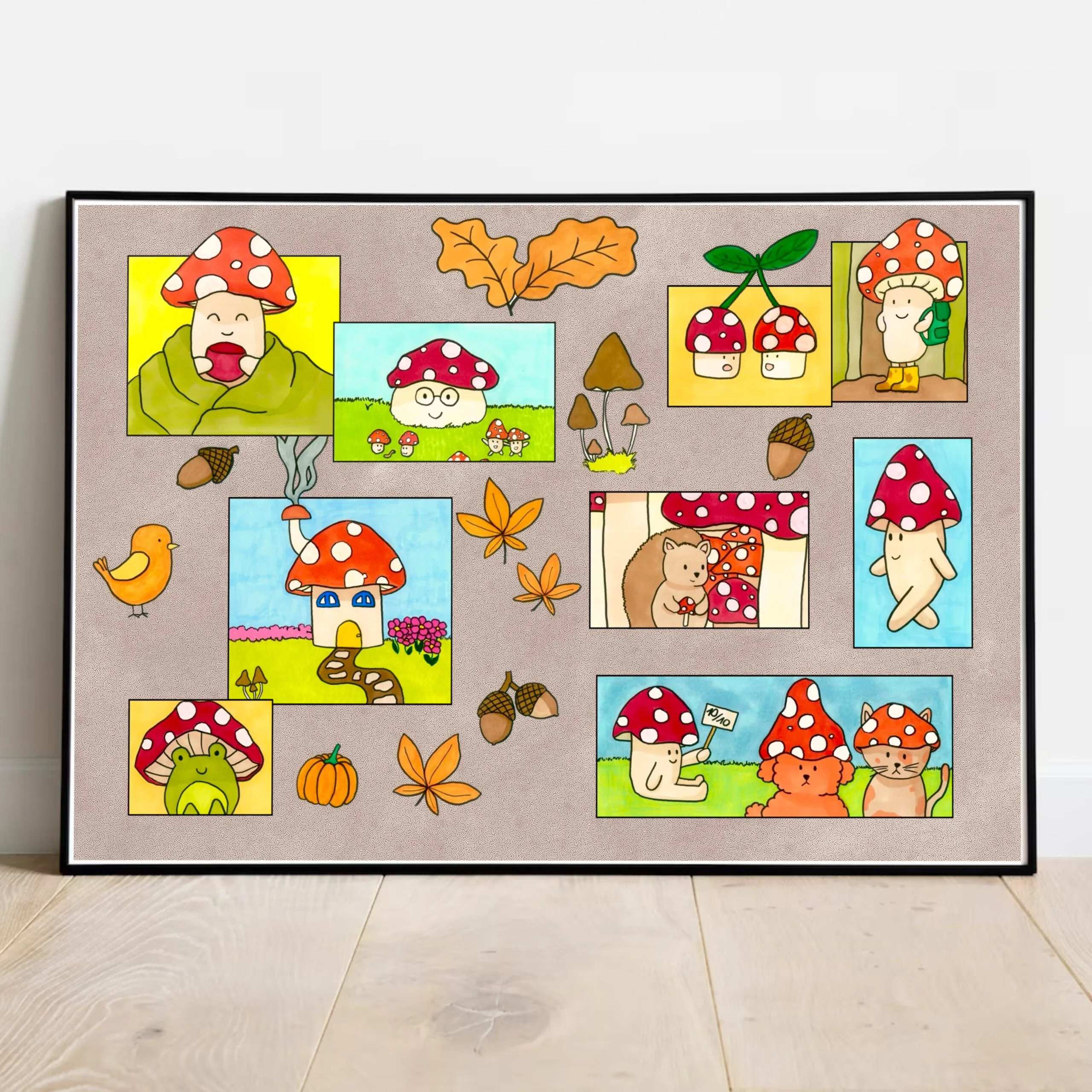 Poster "Mushroom World"