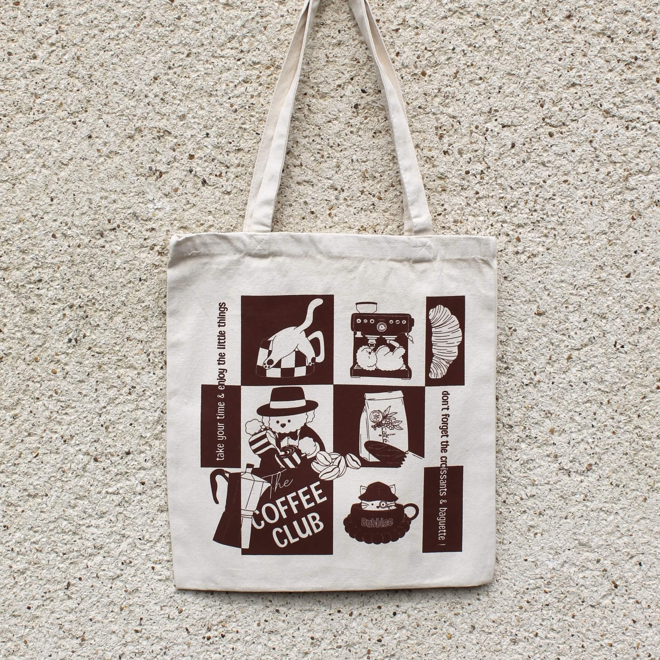 Sac Coton  "Coffee Club"