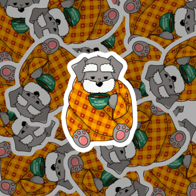 Sticker "L'Allergique Au Matin"