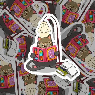 Sticker "Le Lecteur Du Soir"
