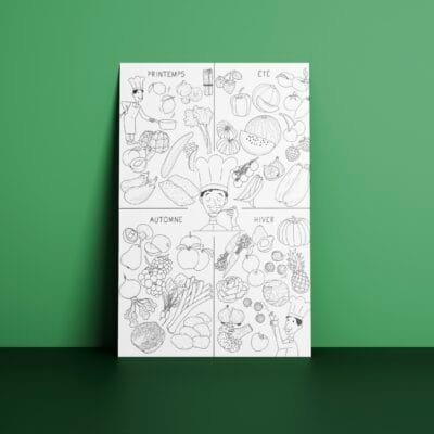 Coloriage "Légumes de Saison"