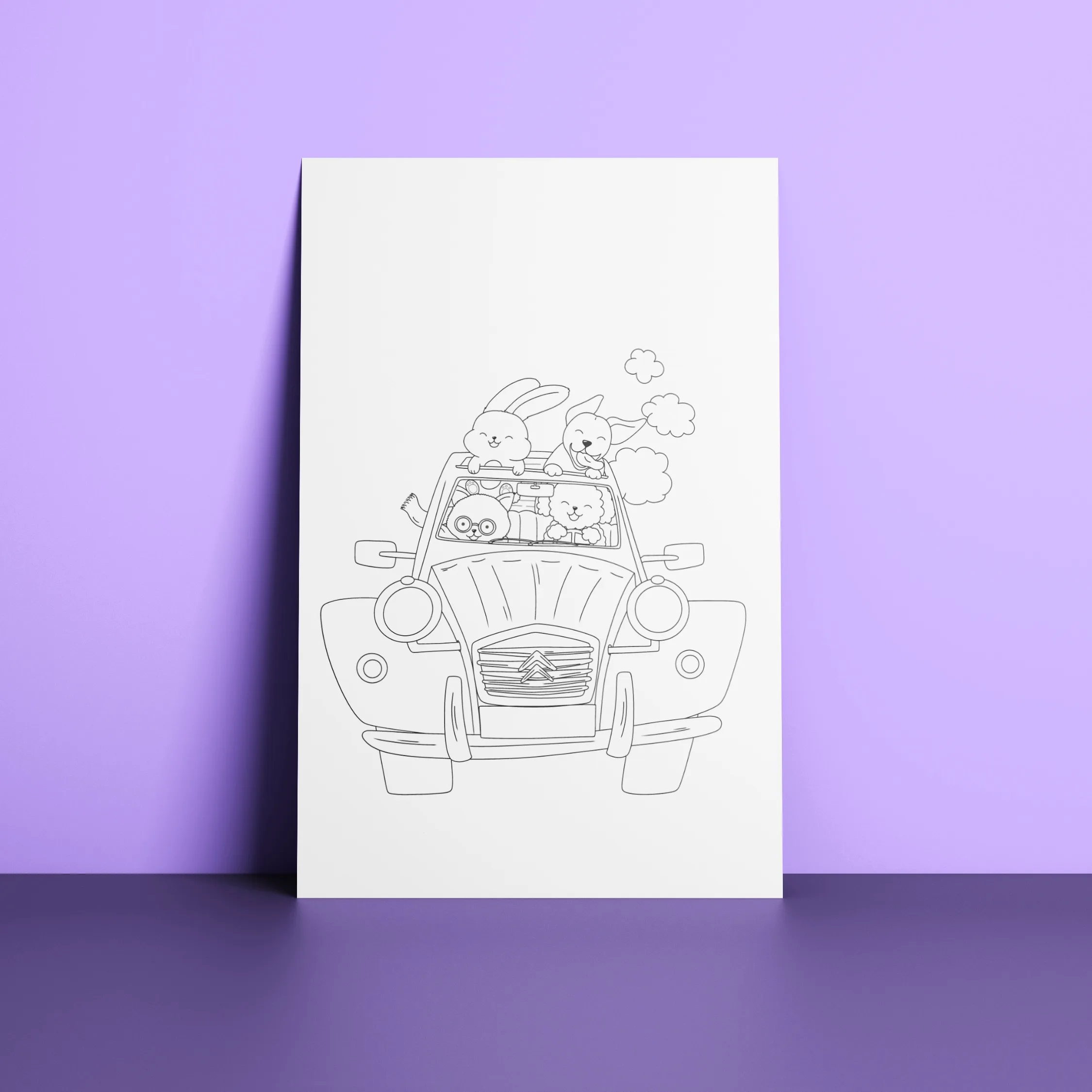 Coloriage "Road Trip"