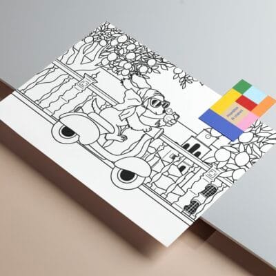 Coloriage "Dolce Vita"