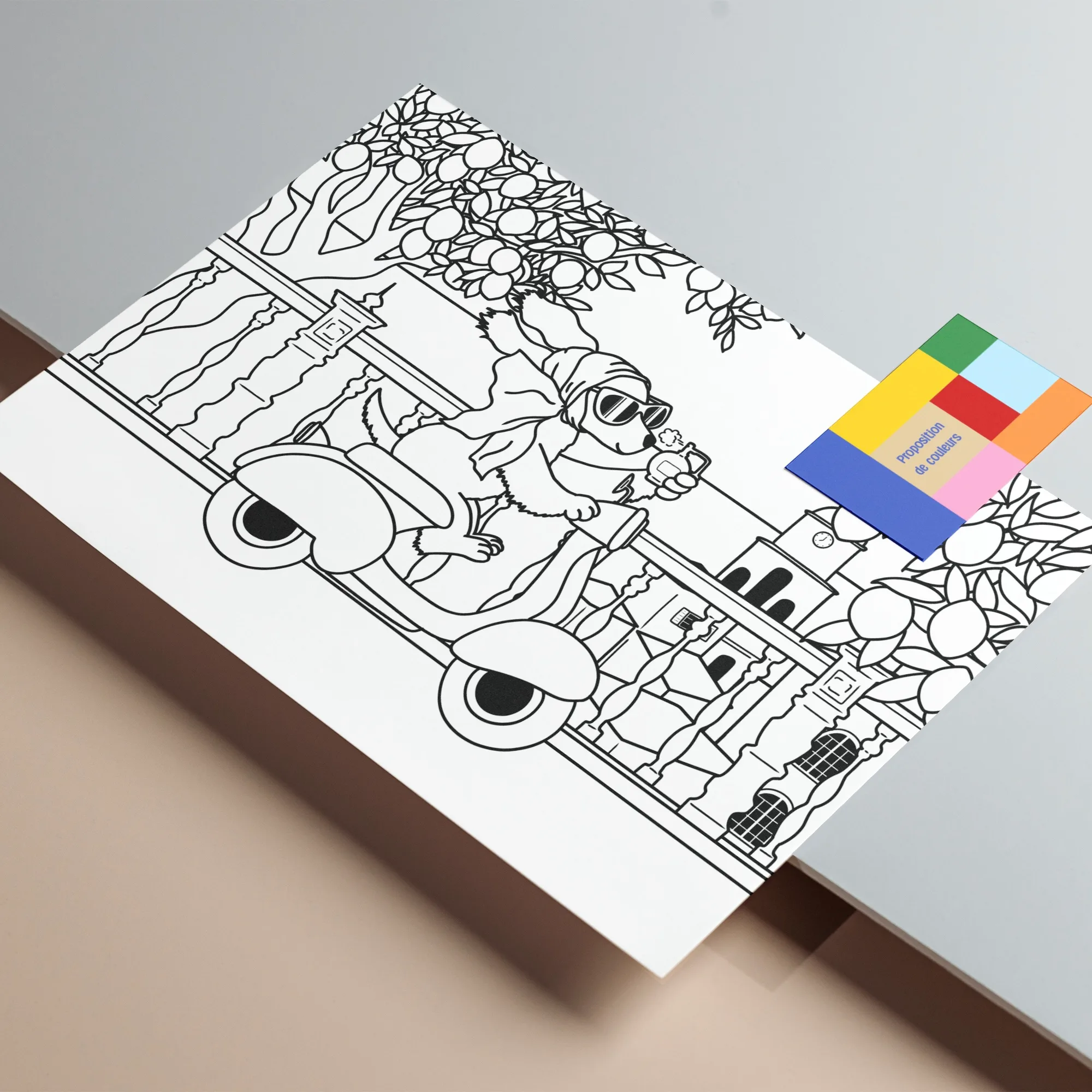 Coloriage "Dolce Vita"