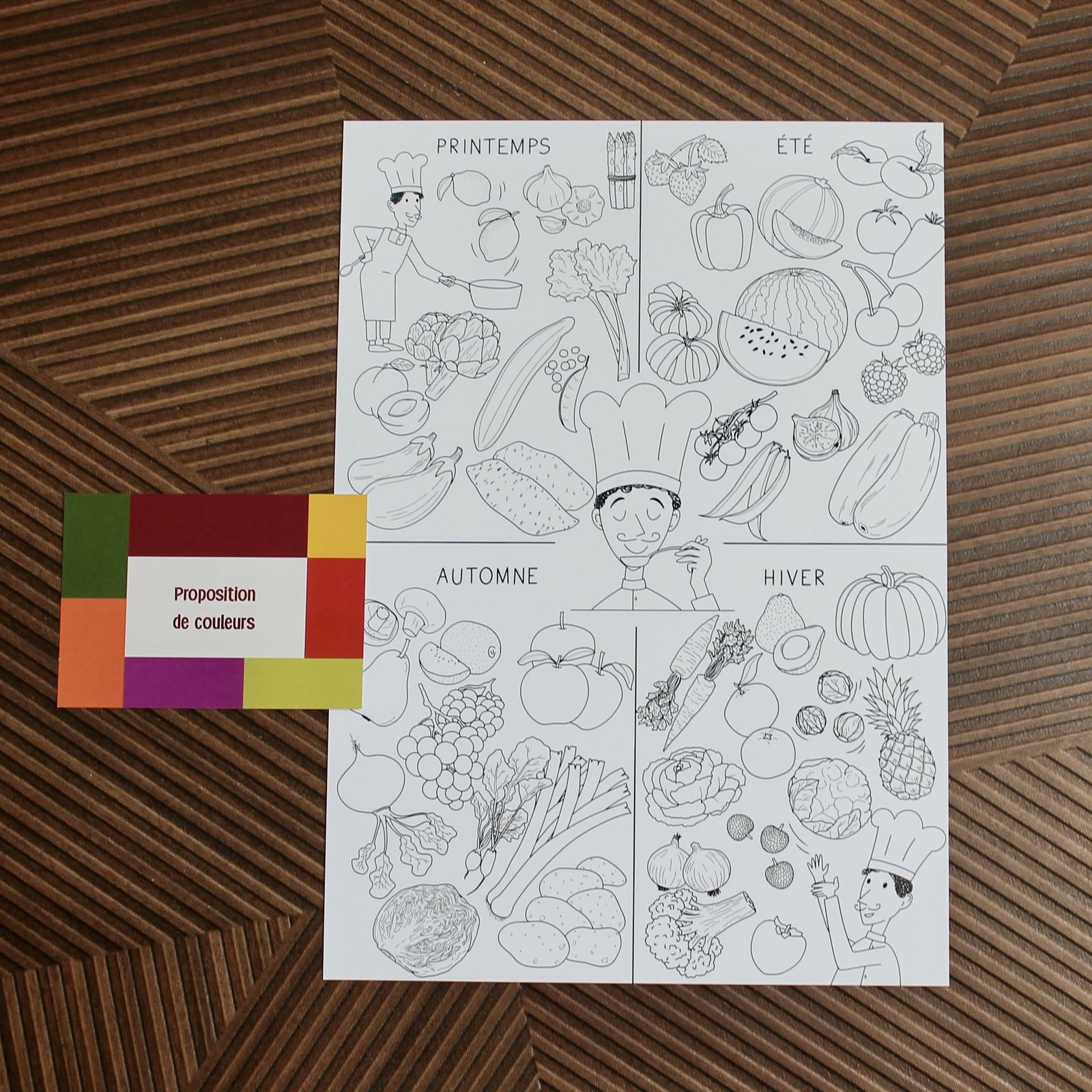 Coloriage "Légumes de Saison" – Image 2